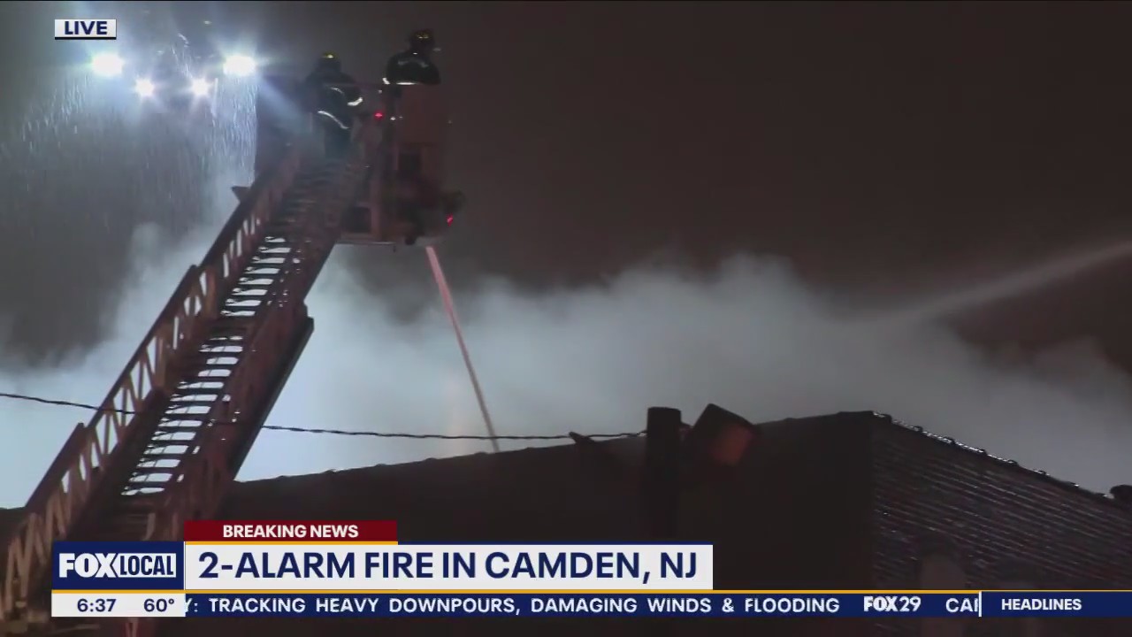 2-alarm fire at vacant building in Camden