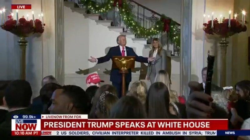 Full Remarks: White House Christmas reception