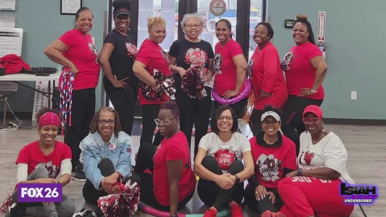 Ladies of the 40+ double dutch club show off their skills