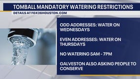 City of Tomball issues mandatory watering restrictions