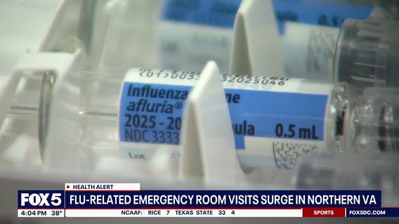 Flu cases surging in northern Virginia, health officials say