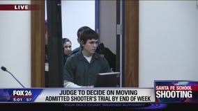 Judge to decide on moving admitted Santa Fe shooter's trial by end of week