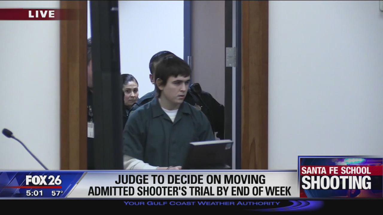 Judge to decide on moving admitted Santa Fe shooter's trial by end of week