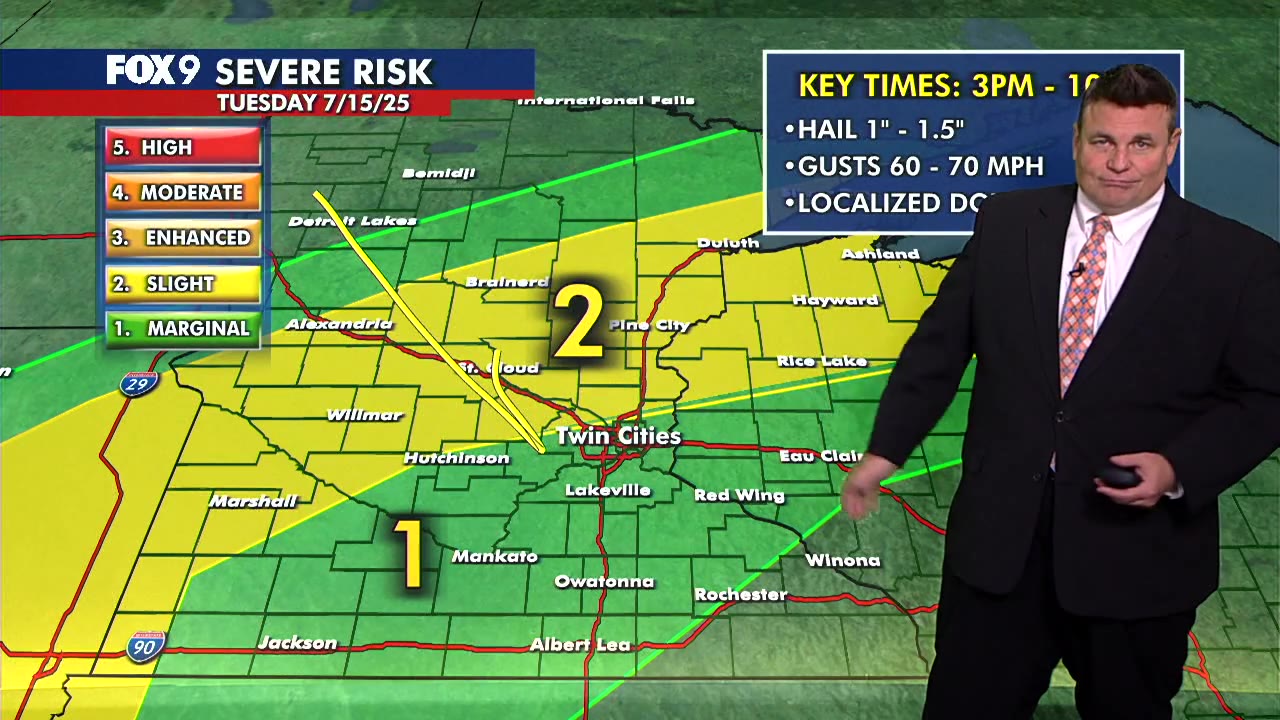 MN weather: Heat advisory Tuesday ahead of storms