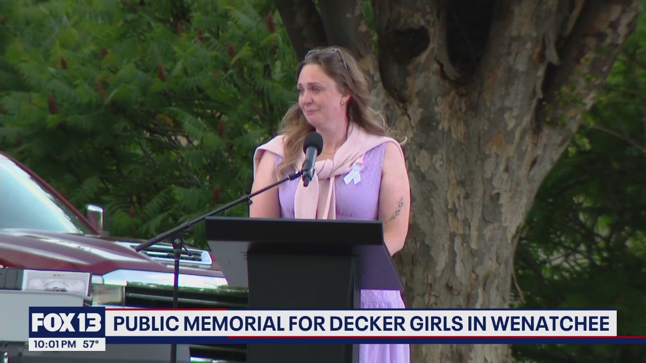 Public memorial held for Paityn, Evelyn, and Olivia Decker