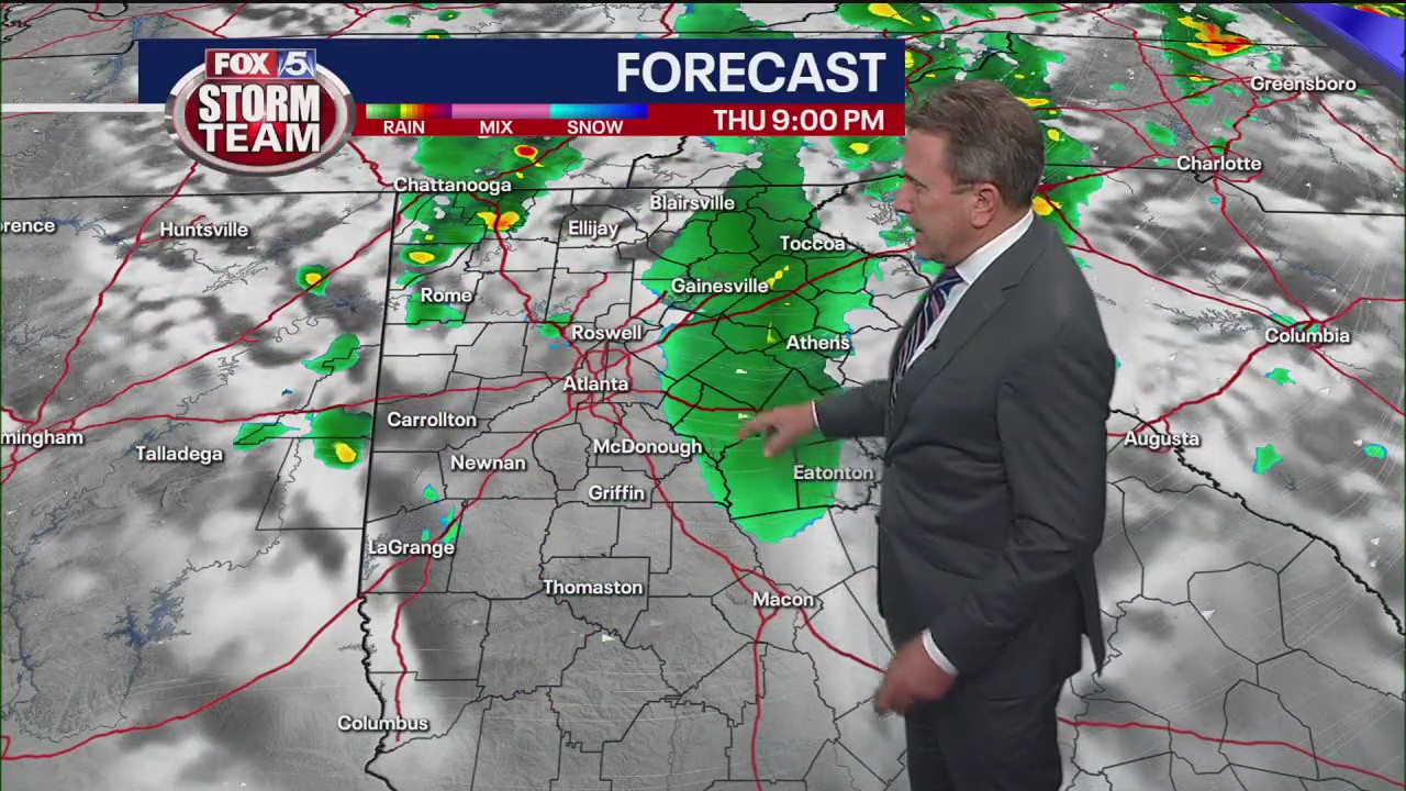 Thursday afternoon weather forecast | FOX 5 Atlanta