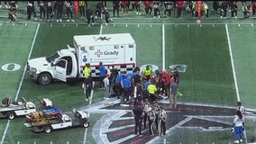 Lions DB carted off the field, game suspended