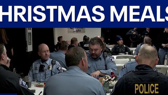 Serving up meals for first responders on Christmas