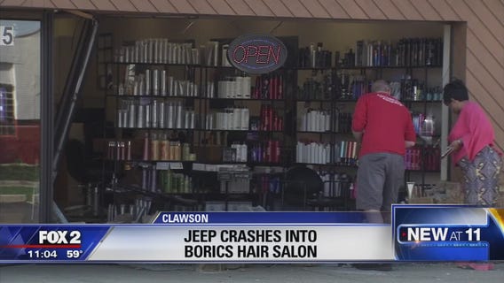 Jeep crashes into BoRics in Oakland County