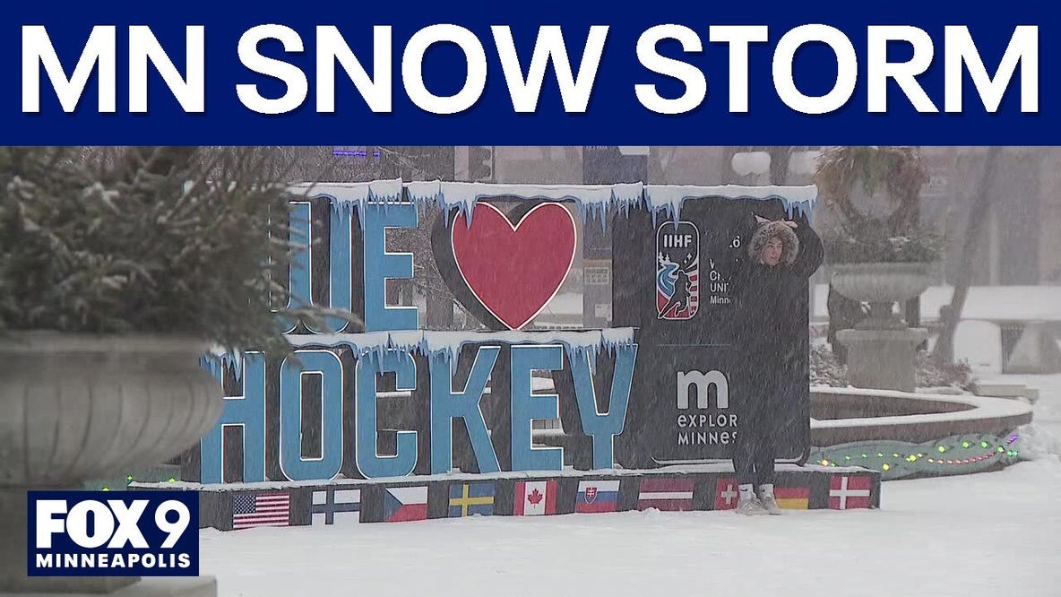 MN winter storm blankets World Juniors hockey tourney
