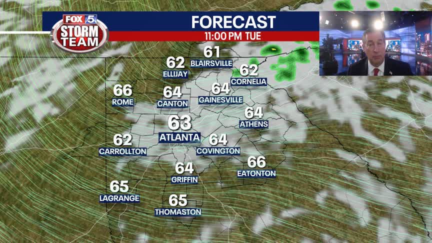 Tuesday Night Weather Update | FOX 5 Atlanta
