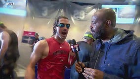 Joe Ryan, Twins celebrate after clinching AL Central