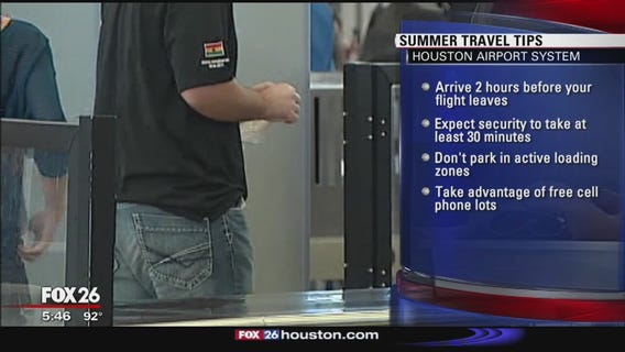 Houston Airport System summer travel tips