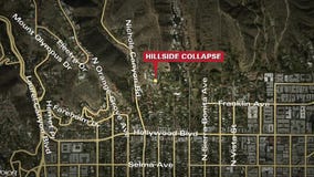 Hillside collapse reported at home under construction in Hollywood Hills
