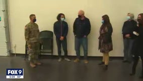 Gov. Tim Walz visits new Stillwater COVID-19 rapid testing site