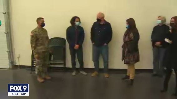 Gov. Tim Walz visits new Stillwater COVID-19 rapid testing site