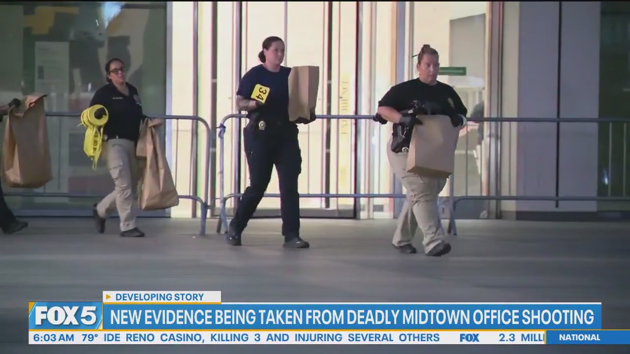 New evidence being taken from deadly Midtown office shooting