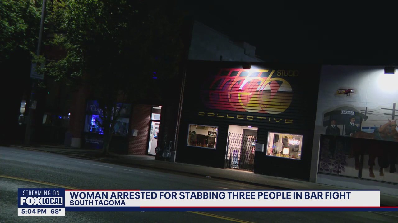 Woman arrested after stabbing three people at Tacoma, WA bar