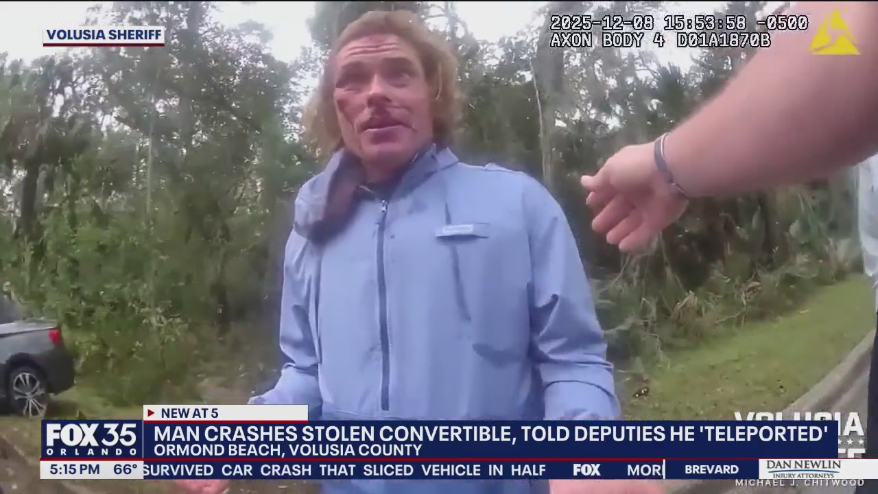 Man claimed he ‘teleported’ into stolen BMW before 130 mph crash, deputies say