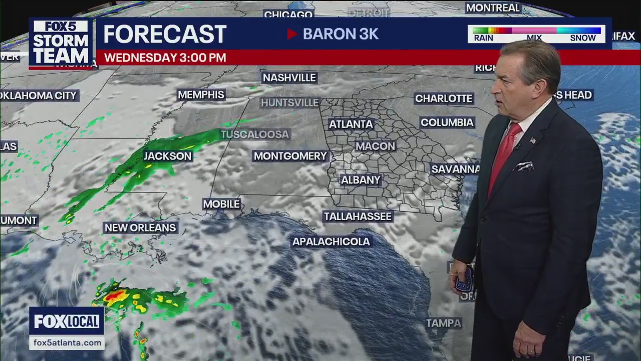 Monday evening forecast