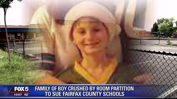Family of 9-year-old Fairfax County boy killed by motorized room partition to sue school district