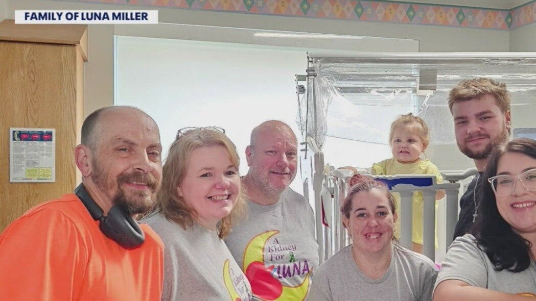 Little girl reunites with her kidney donor