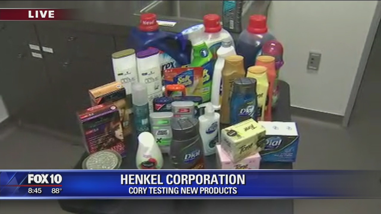 Cory tests new products at Henkel