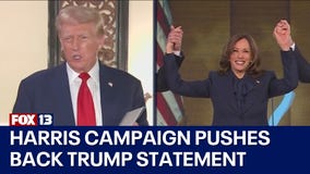 Harris campaign pushes back on Trump statement