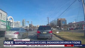 Suspect crashes into cars during police pursuit in Tysons