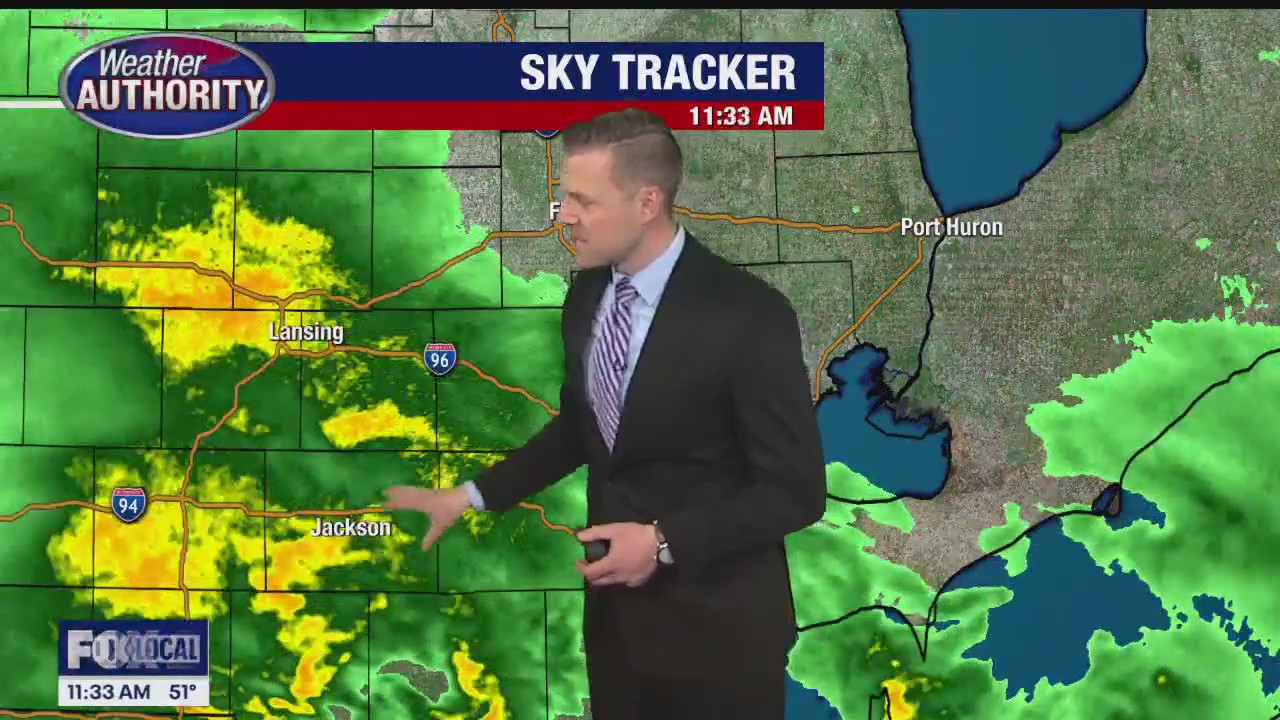 Rain showers and the possible rumble of thunder today | FOX 2 Detroit