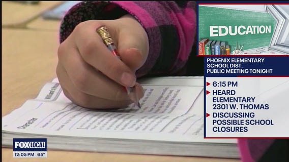 Phoenix school dist. to hold meeting on closures