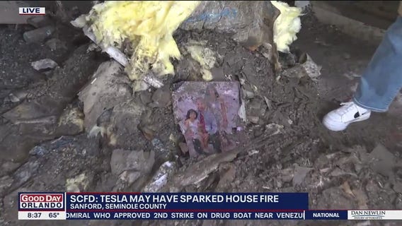 Tesla may have sparked house fire in Sanford: Authorities