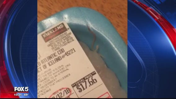 Frederick woman buys packaged fish from Costco, finds live worm inside