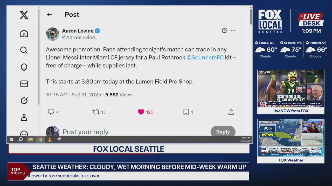 Leagues Cup Final: Sounders will trade you a Paul Rothrock kit for your Lionel Messi jersey