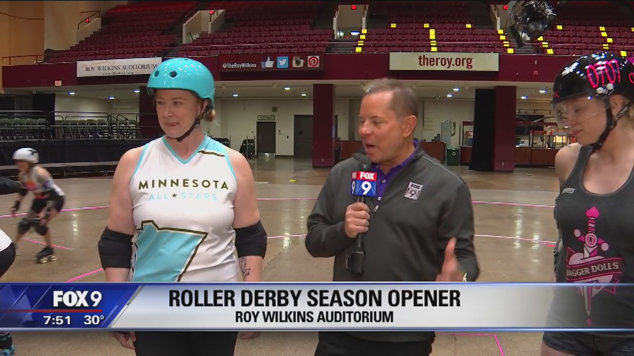 Roller Derby Season Opener at Roy Wilkins Auditorium in St. Paul, Minnesota