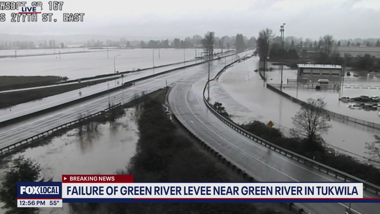 Latest on evacuations, weather alerts following levee failure in WA