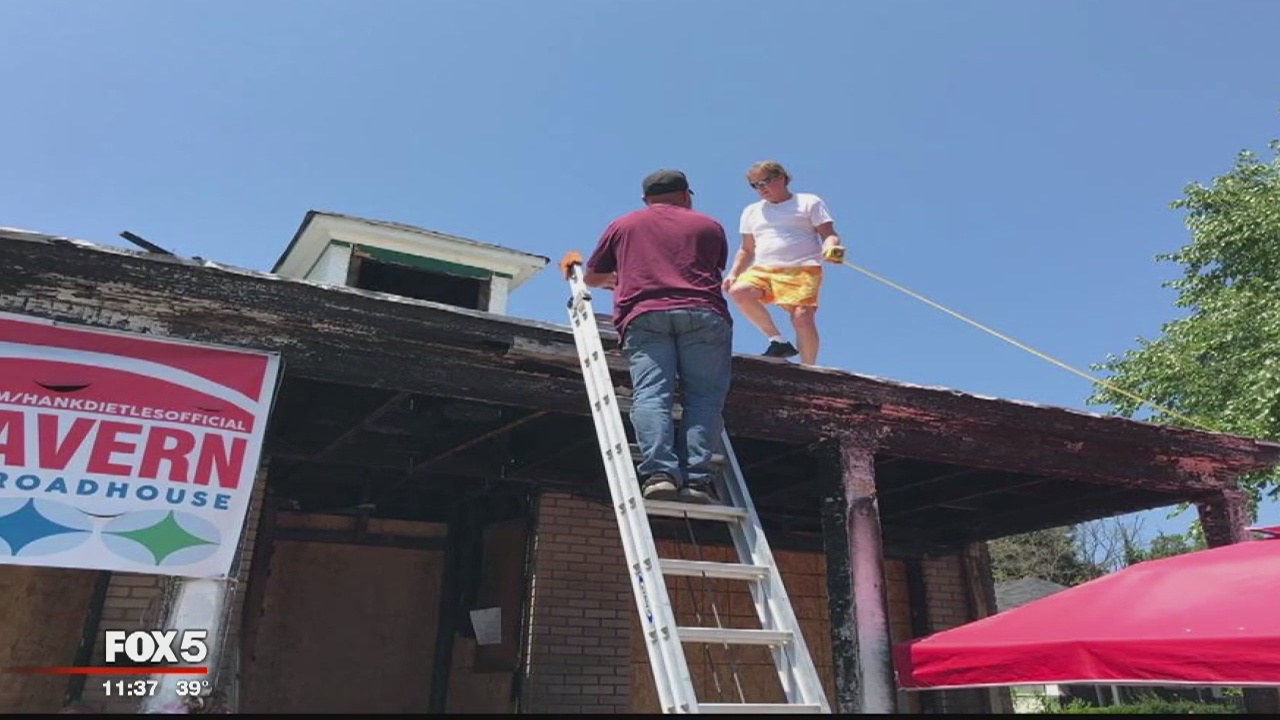 Community volunteers working to rebuild historic Hank Dietle?s Tavern