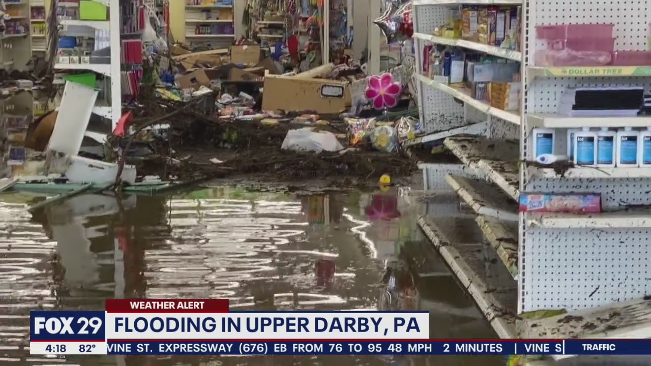 Widespread flooding across Delaware County due to Isaias