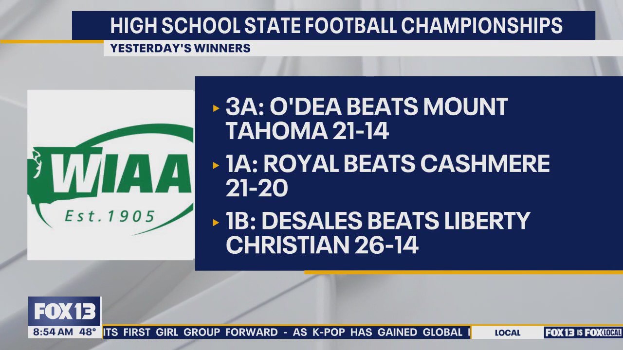 State football finals continue at Husky Stadium after three champions crowned Friday