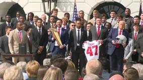 Donald Trump hosts College Football Playoff champion Ohio State [RAW]