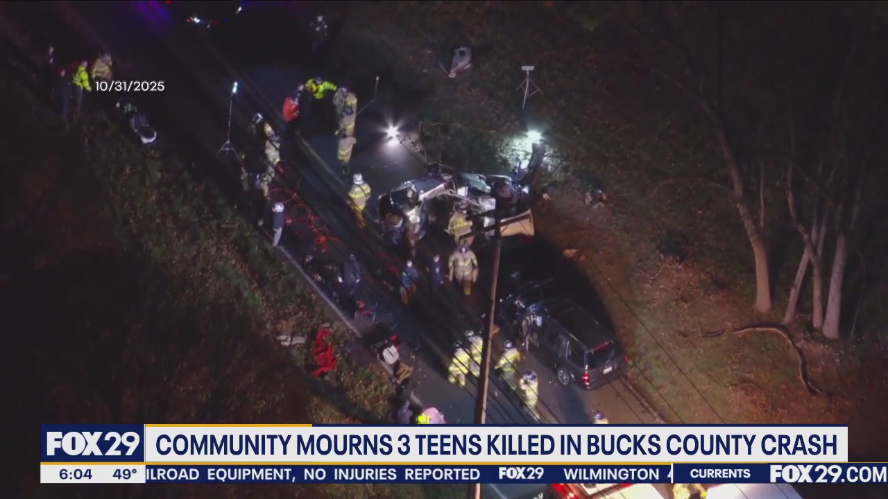 3 high school students killed in Bucks County crash | FOX 29 Philadelphia