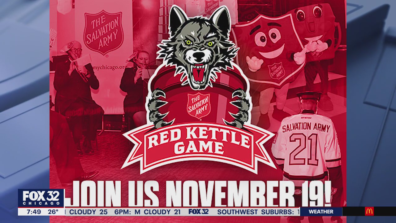 Chicago Wolves, Salvation Army team up to host annual Red Kettle Game this weekend