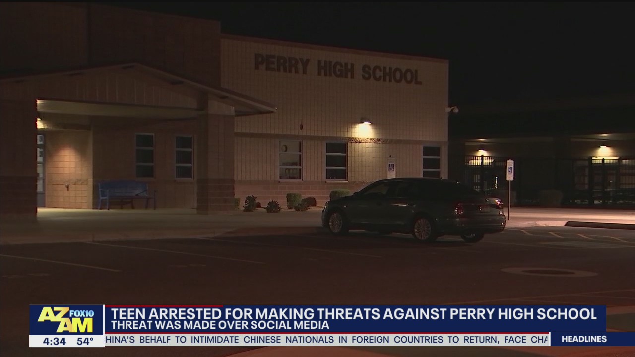 Teen arrested for making threats against Perry High School