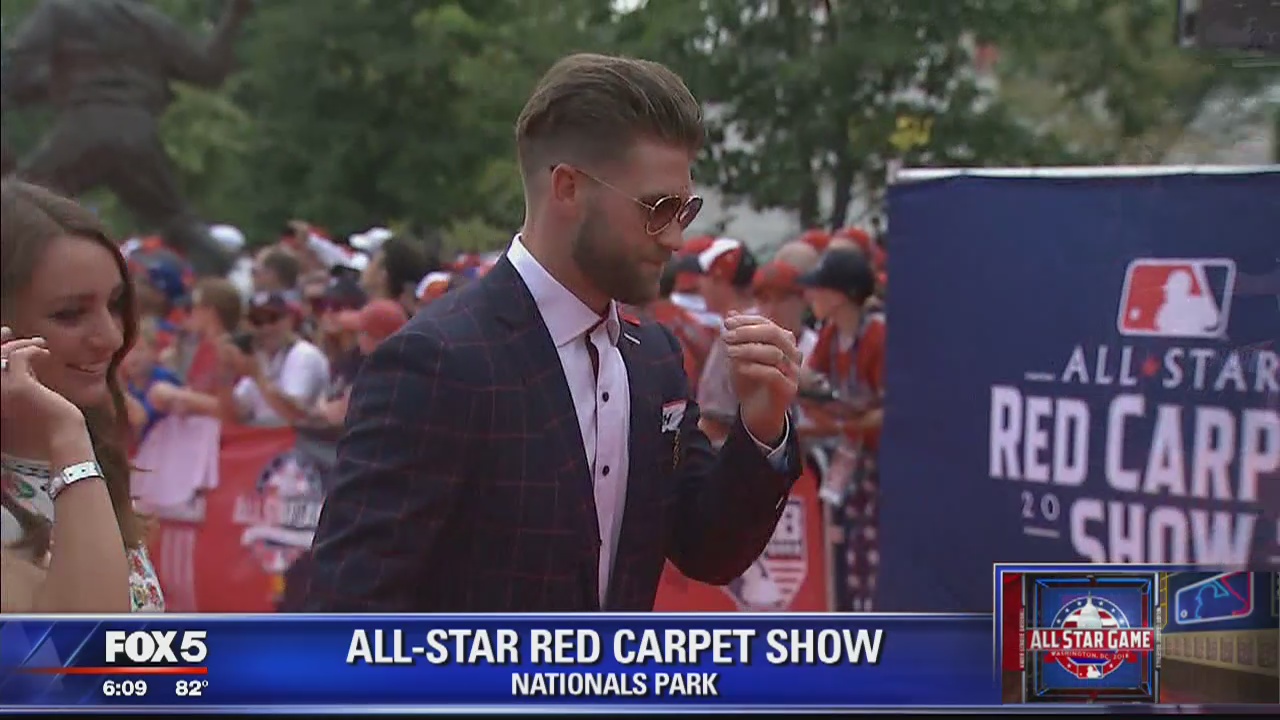 MLB All-Stars hit the red carpet before the All-Star Game