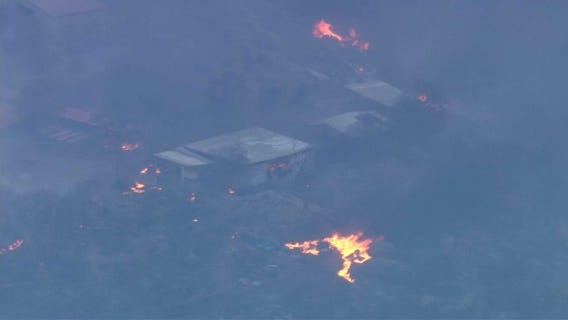 Homes in Hemet catch fire