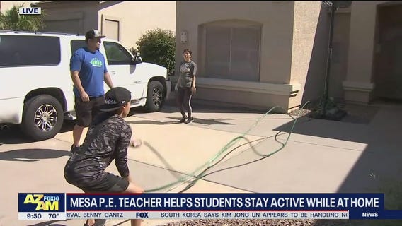 Mesa P.E. teacher helps students stay active while at home