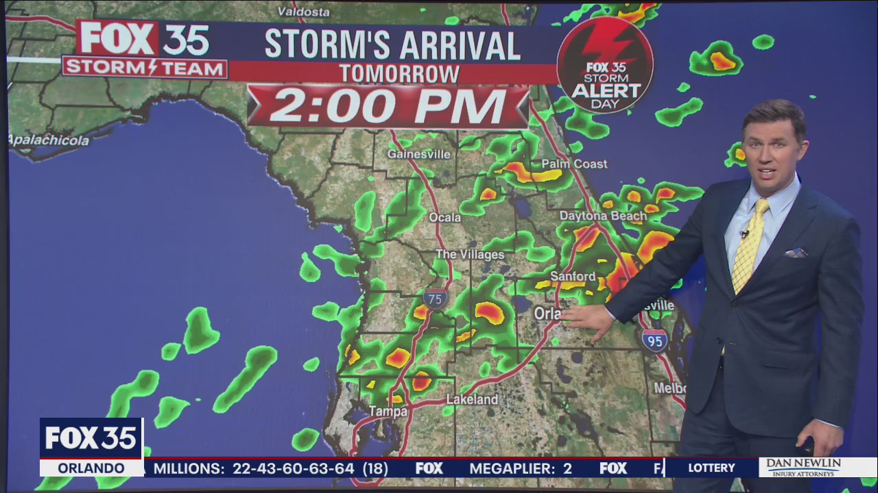 FOX 35 Storm Alert Day: Thursday storms are expected to reach Central Florida