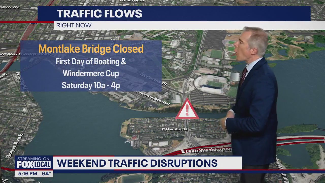 Weekend traffic closures around Seattle