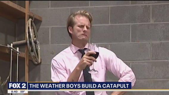 The Weatherboys build a catapult