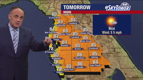 Tampa weather | Warm and sunny Wednesday